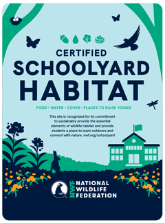 Certified Wildlife Habitat sign