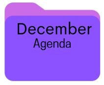 Purple agenda folder