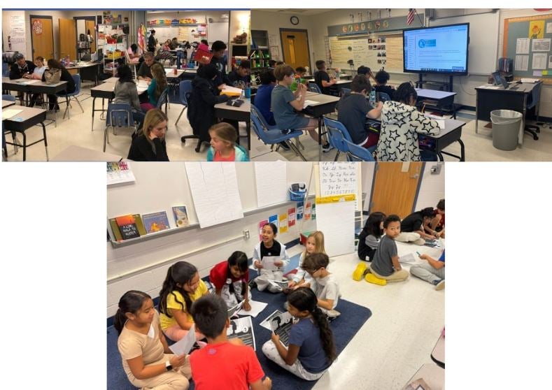 students working cooperatively