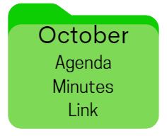 Green folder Meeting Minutes