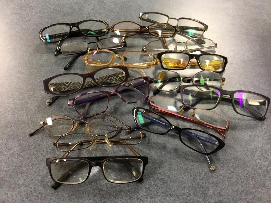 many pairs of glasses